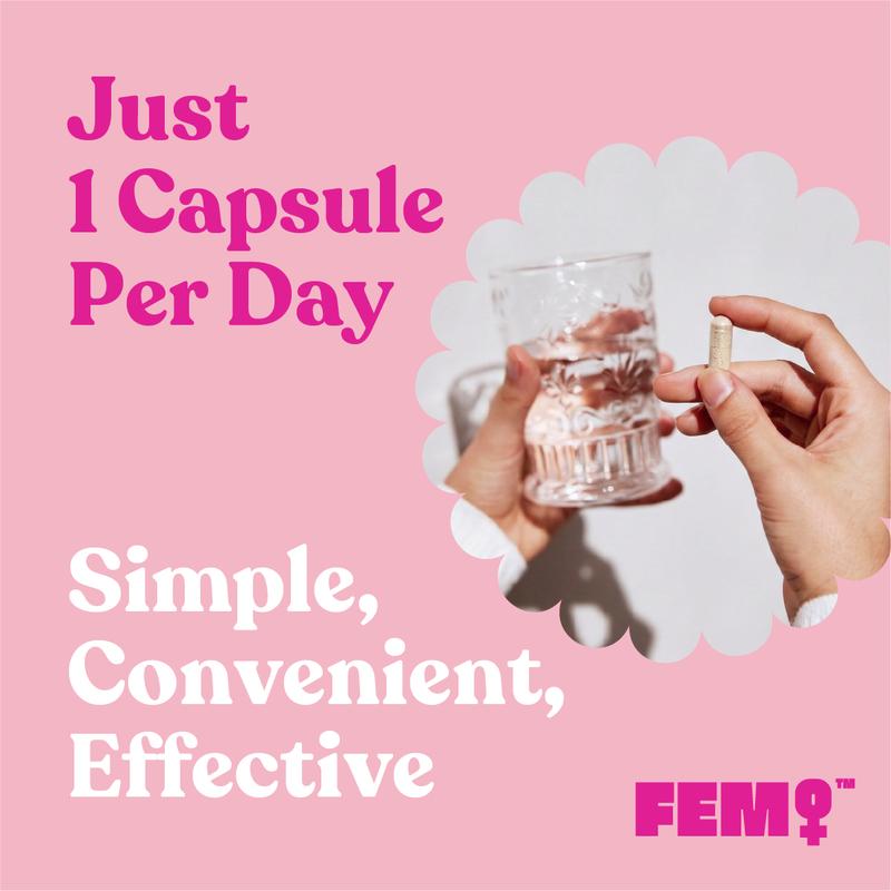 UPSA FEM MENO Non-Hormonal Menopause Support – Clinically Proven Pollen Extract for Hot Flashes, Night Sweats & Irritability