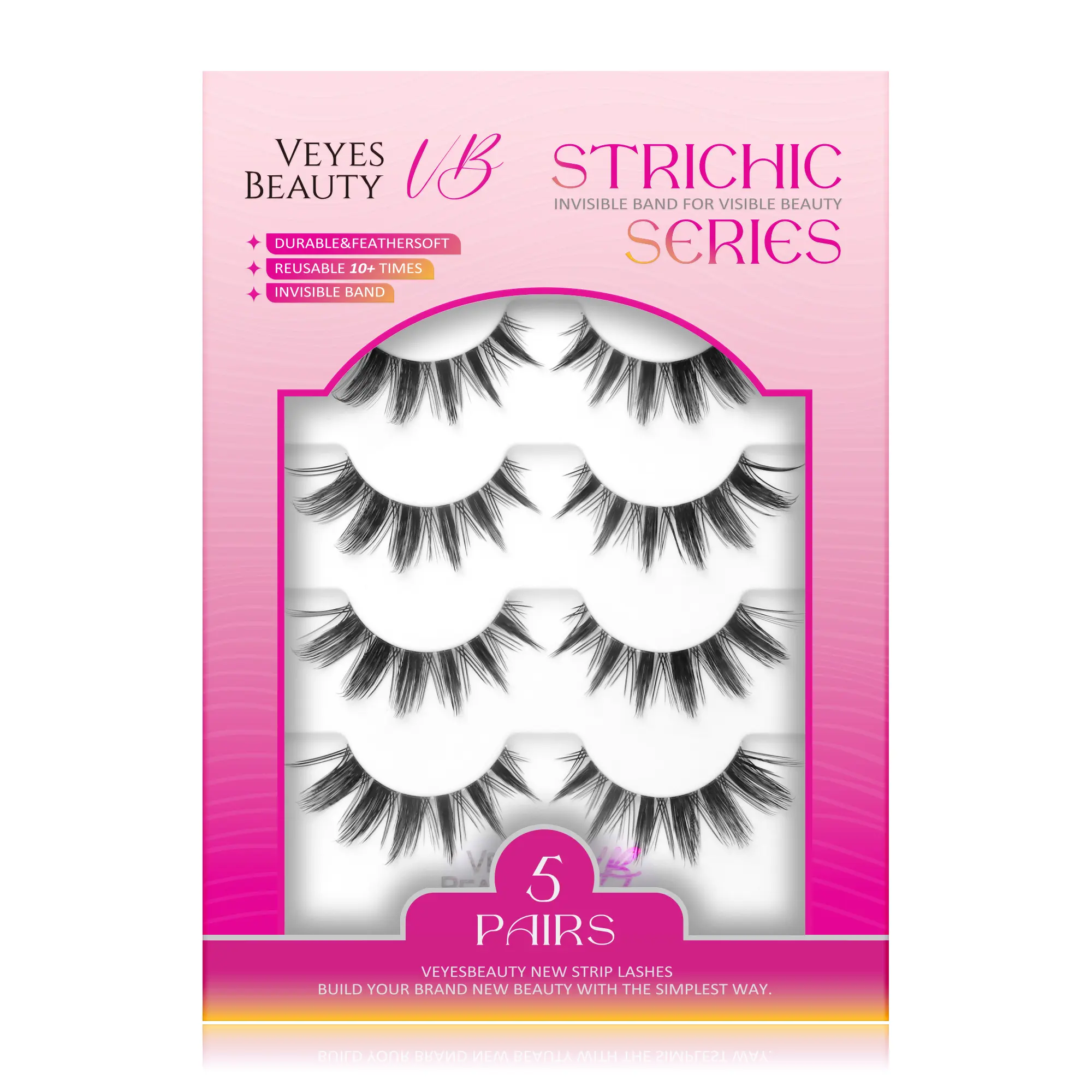 backtoschool VEYESBEAUTY Reusable Spiked Wet Look Manga False Eyelashes Set - 3D Layered PBT Fiber Strips, Ultra-Thin Invisible Band, Beginner-Friendly, Trimmable, Multiple Packs, Adhesives Included, 7+ W Beauty & Personal Care Makeup Accessory