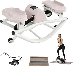 Lateral Rock Stepper with Digital Monitor - Stepper Exercise Machine for Home, Portable Compact Leg Glutes Abs Core Exerciser, Low-Impact Side to Side Stepper for Knees and Joints, 350 LBS