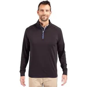 Cutter & Buck Adapt Eco Knit Stretch Recycled Mens Big and Tall Quarter Zip Pullover Jacket