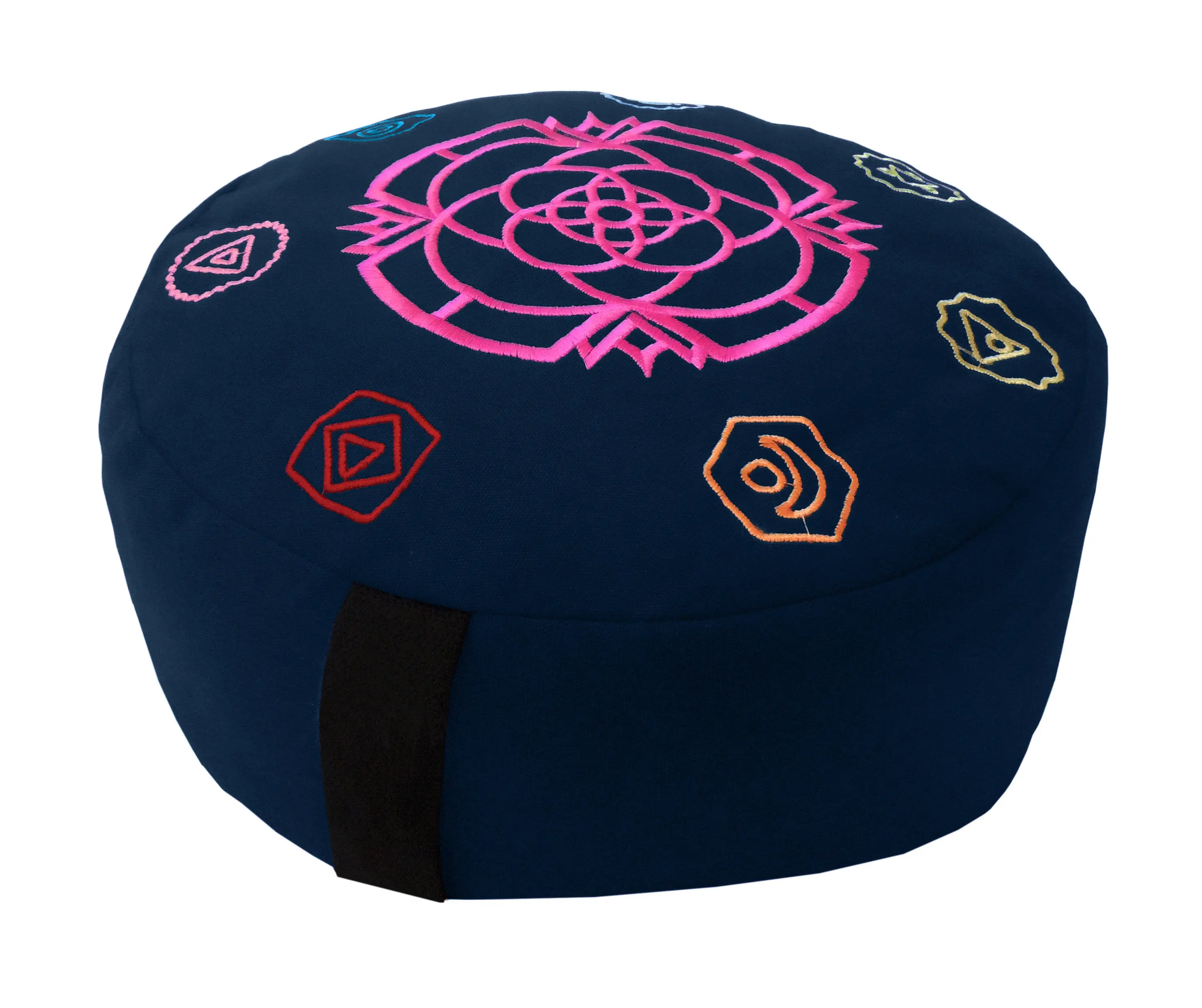 Zafu Meditation Cushion - Chakra Design