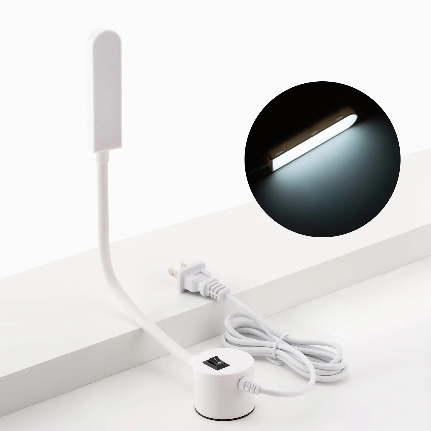 Alphastart Sewing Machine Light, Bright Daylight LED Work Light with Magnetic Base & Flexible Silicone Gooseneck for Sewing, Crafts, Woodworking, Auto Repair, Workbenches & Power Tools