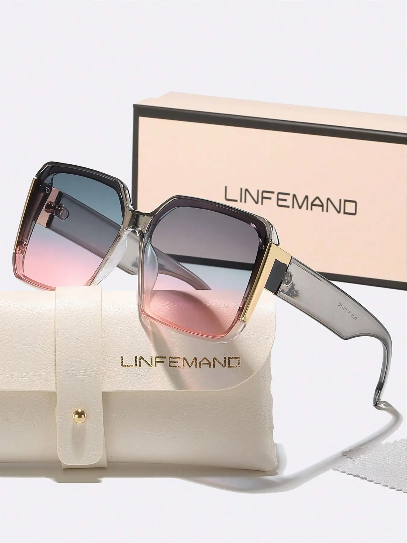 Unisex Fashionable All-match Tinted Lens Sunglasses, Trendy Casual Sunglasses for Everyday Use, Fashion Accessories for Outdoor Activities, Sun Protective Sunglasses, Fashionable Frames Sunglasses, Square Sunglasses