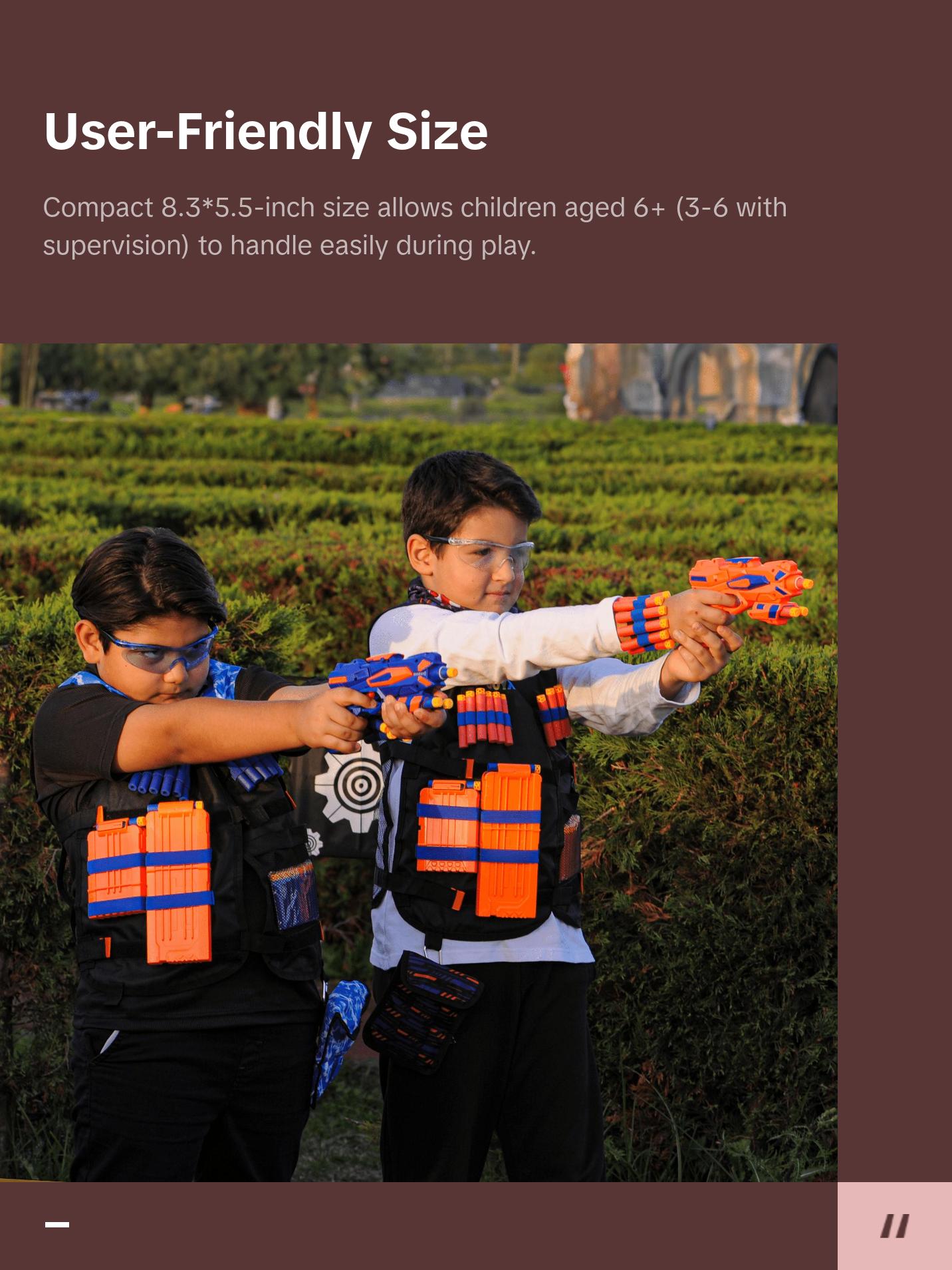 JoyX 2-Pack Blaster Guns with 60 Foam Darts - Ultimate Kids' Battle Pack test  gun Insanity Mega