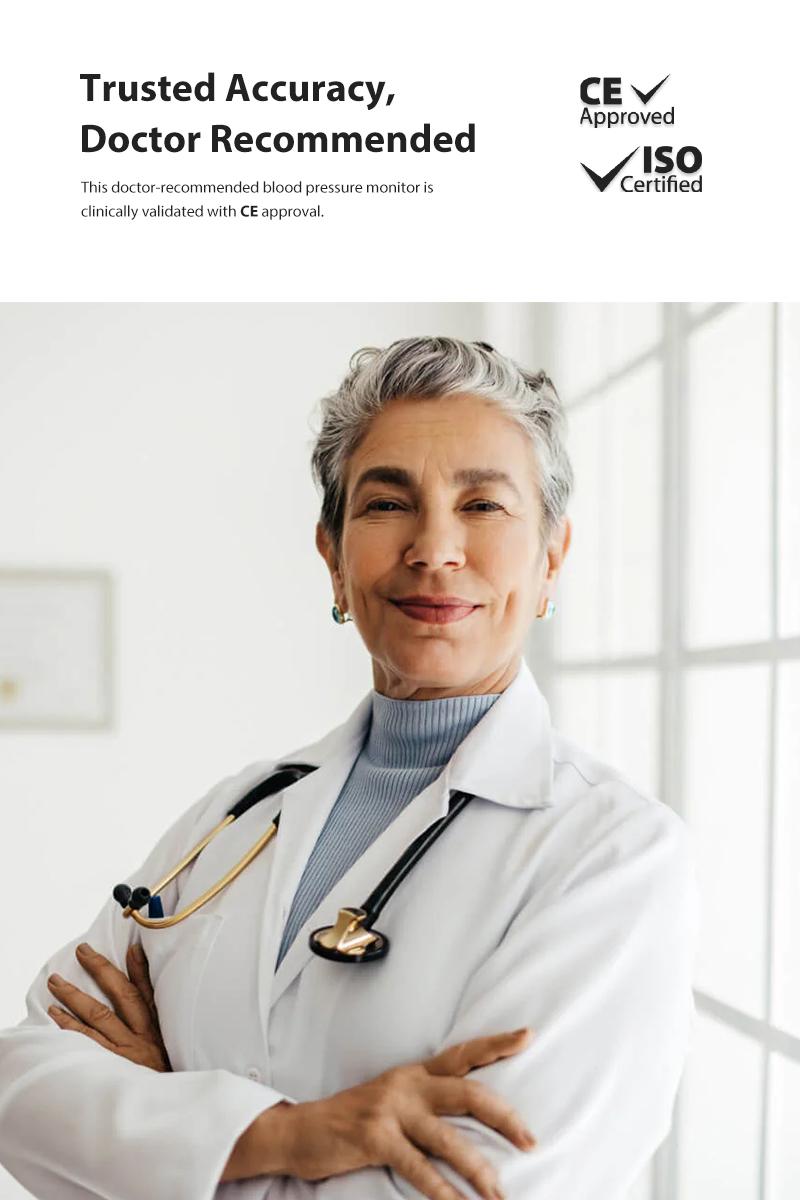 iHealth Track Smart Upper Arm Blood Pressure Monitor with Wide Range Cuff That fits Standard to Large Adult Arms, Bluetooth Compatible for iOS & Android Devices