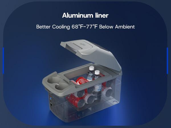 Upstreman car fridges 10QT/12QT Portable Electric Cooler & Warmer 12V Car Adapter Dual Cooling Heating Compact mini fridges with Shoulder Strap for Camping Travel Boat RV Refrigerator road trip AR09/AR11 Upstreman car fridges 10QT/12QT Portable Electric Cooler & Warmer 12V Car Adapter Dual Cooling Heating Compact mini fridges with Shoulder Strap for Camping Travel Boat RV Refrigerator road trip AR09/AR11