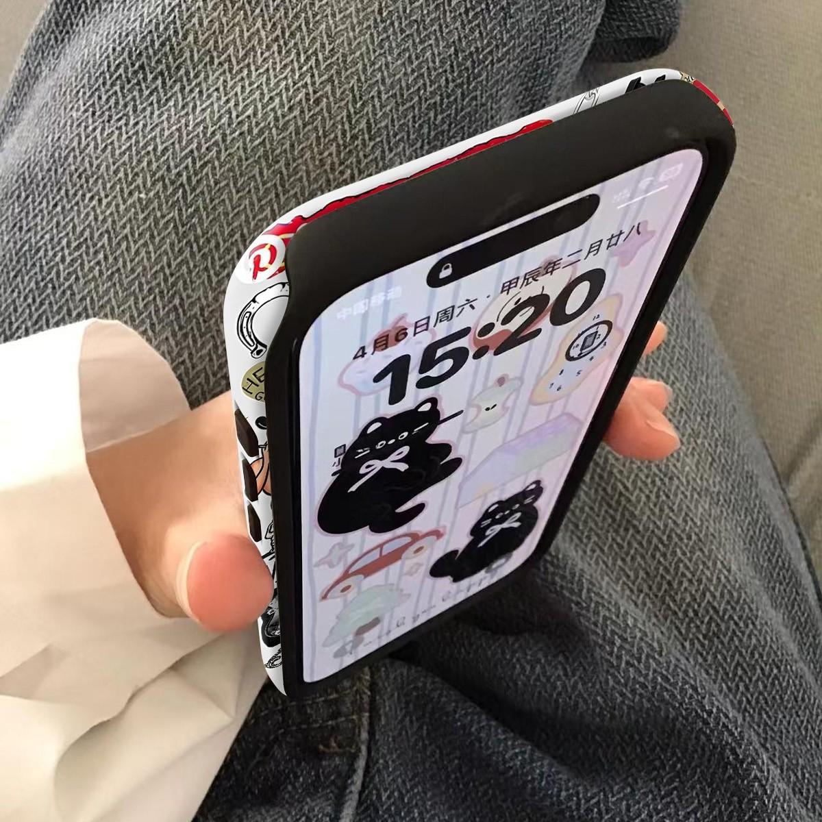 Retro European/American Pool Girl Phone Case for iPhone 17 Pro Max Case Tortoise Shell Phone Case for Women Girl Shockproof TPU and Hard PC Protective Cove-Hip