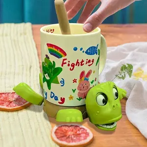 Clearance Special 3D Tortoise Coaster Cup Holder with Pop-Up Eyes Fun Interactive Kitchen Accessory Prank Gift for Tortoise Lovers Home Decor in Pink Light Green and Gold Colors Kids Birthday Party Decoration camp gear