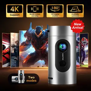 Projector Outdoor Mini Projector Portable Projector Smart Projector, ANSI Auto-Focus  with BT Portable Home Theater Audio