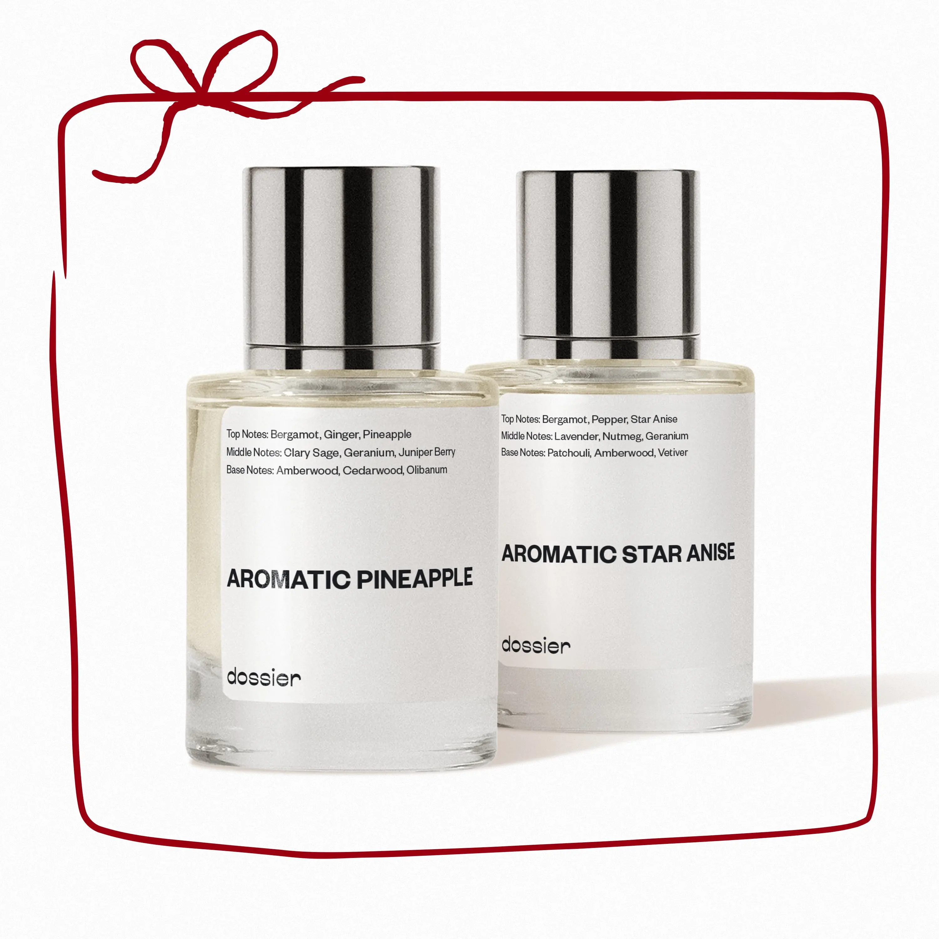 For Him, Valentine's Day Gift, Dossier, Men Perfume Bundle, 2x50ml, Eau de Parfum, Aromatic Pineapple, Aromatic Star Anise For Him, Valentine's Day Gift, Dossier, Men Perfume Bundle, 2x50ml, Eau de Parfum, Aromatic Pineapple, Aromatic Star Anise