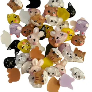 16A Resin 3D Cartoon Animal Heads charms nail resin charms - 16mm