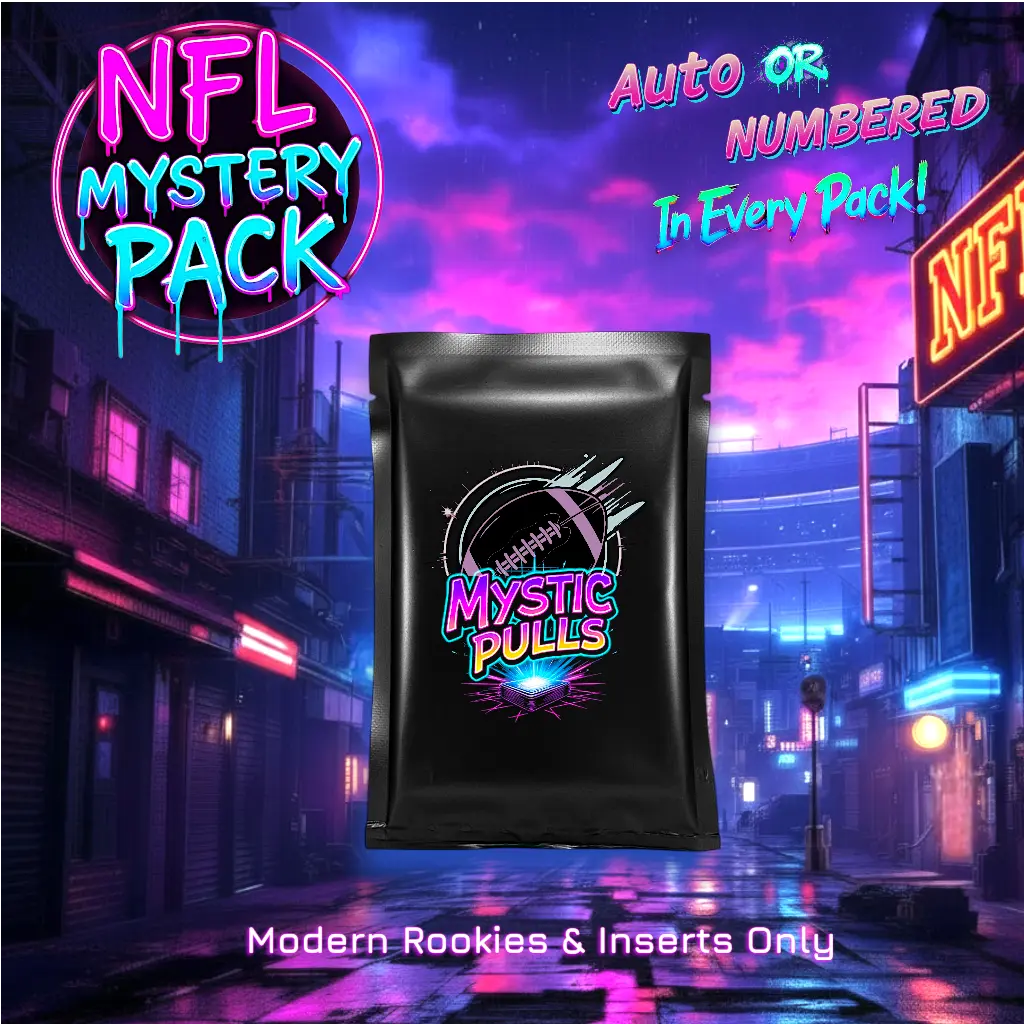 NFL Mystery Pack • 10 Cards • Auto or Numbered Guaranteed