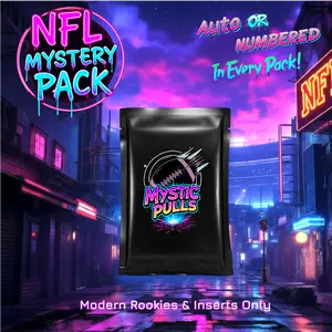 NFL Mystery Pack • 10 Cards • Auto or Numbered Guaranteed