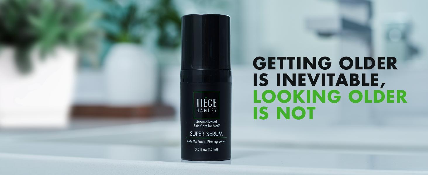 Tiege Hanley Super Serum - Peptides + Retinyl Palmitate + Hyaluronic Acid - Anti-Aging Face Serum for Wrinkles