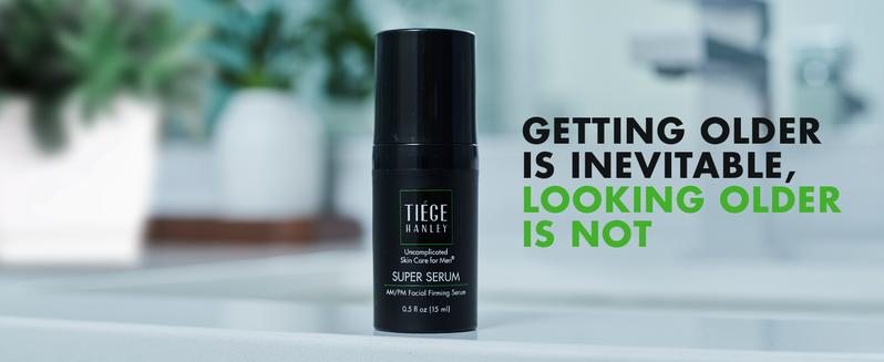 Tiege Hanley SUPER SERUM - Anti-Aging Face Serum - Skin Tightening Skincare with Sodium Hyaluronate & Retinyl Palmitate for Smoother & Tighter Skin - 30 day supply