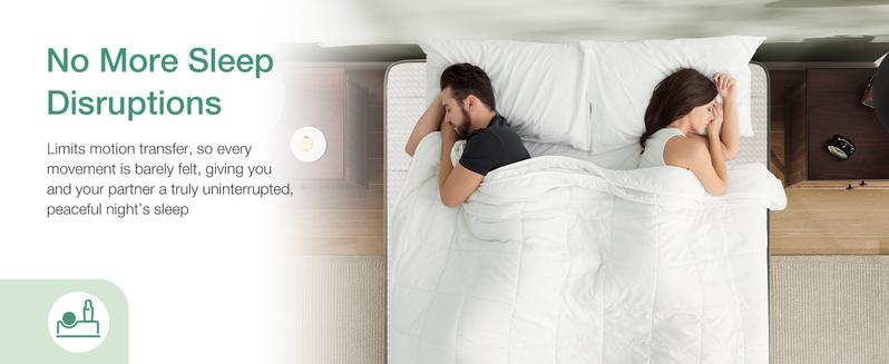 Hybrid Mattress Fiberglass-Free Full/Queen/King  -6/8/10/12/14 Inch-Perfect Balance of Softness & Firmness: High-Quality Mattress for All Sleepers & Body Alignment-Motion Isolation Mattress