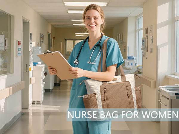 Bagstellar Puffer Tote Bag for Women, Lightweight Large Work Tote Laptop Bag, Travel Tote Bag with Zipper Gifts for Women Teacher Nurse Quilted Shoulder Bag for School Gym