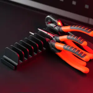 24 pcs Magnetic Plier Organizer Set for Toolbox & drawer Storage|Modular Plier holders for Mechanics, Technicians, Space-Saving & Quick-Access,Gift for father and boyfriend(Black)