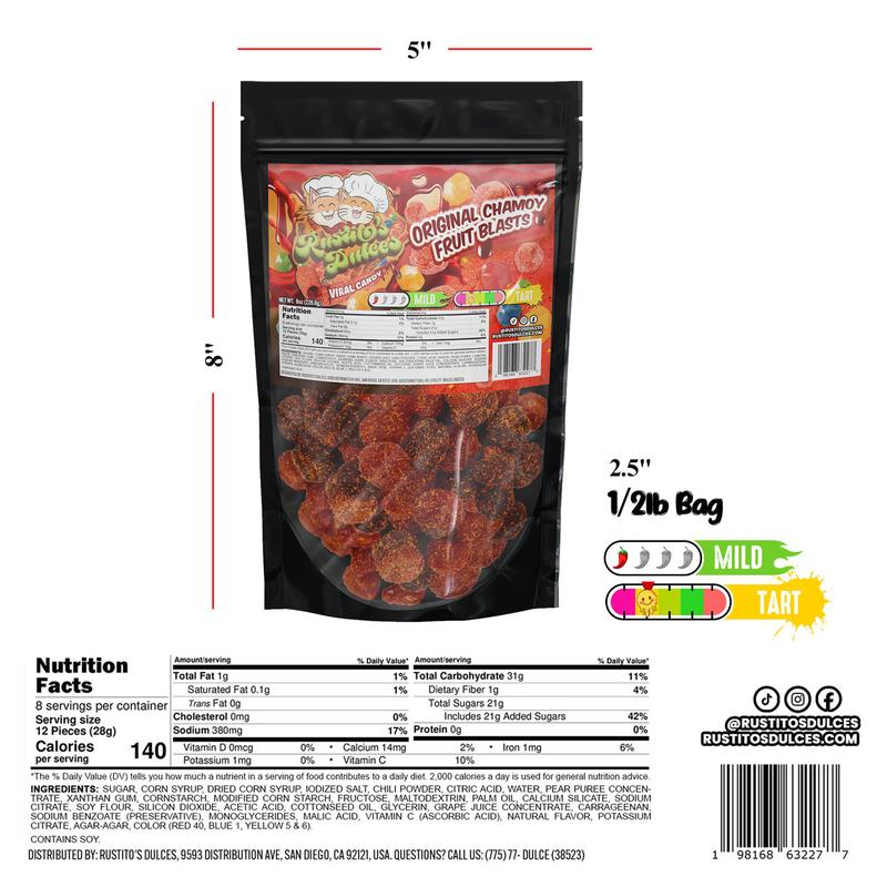 Original Chamoy Fruit Blasts Gushers Enchilados Sweet & Spicy Tropical Treats Bursting with Flavor Original Chamoy Fruit Blasts Gushers Enchilados Sweet & Spicy Tropical Treats Bursting with Flavor