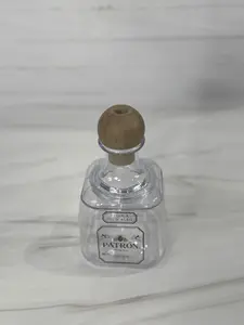 (1). Patron Reusable Cup-With Straw Hole Cork Tan- Original (In Stock)