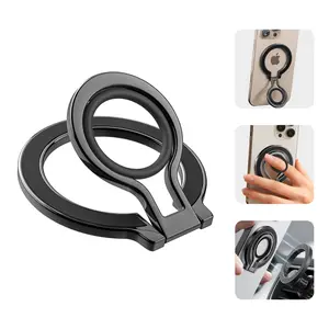 Lentok Magnetic Phone Ring Holder & Stand | Ultra-Slim MagSafe Compatible Grip with Soft Silicone | Universal Phone Kickstand