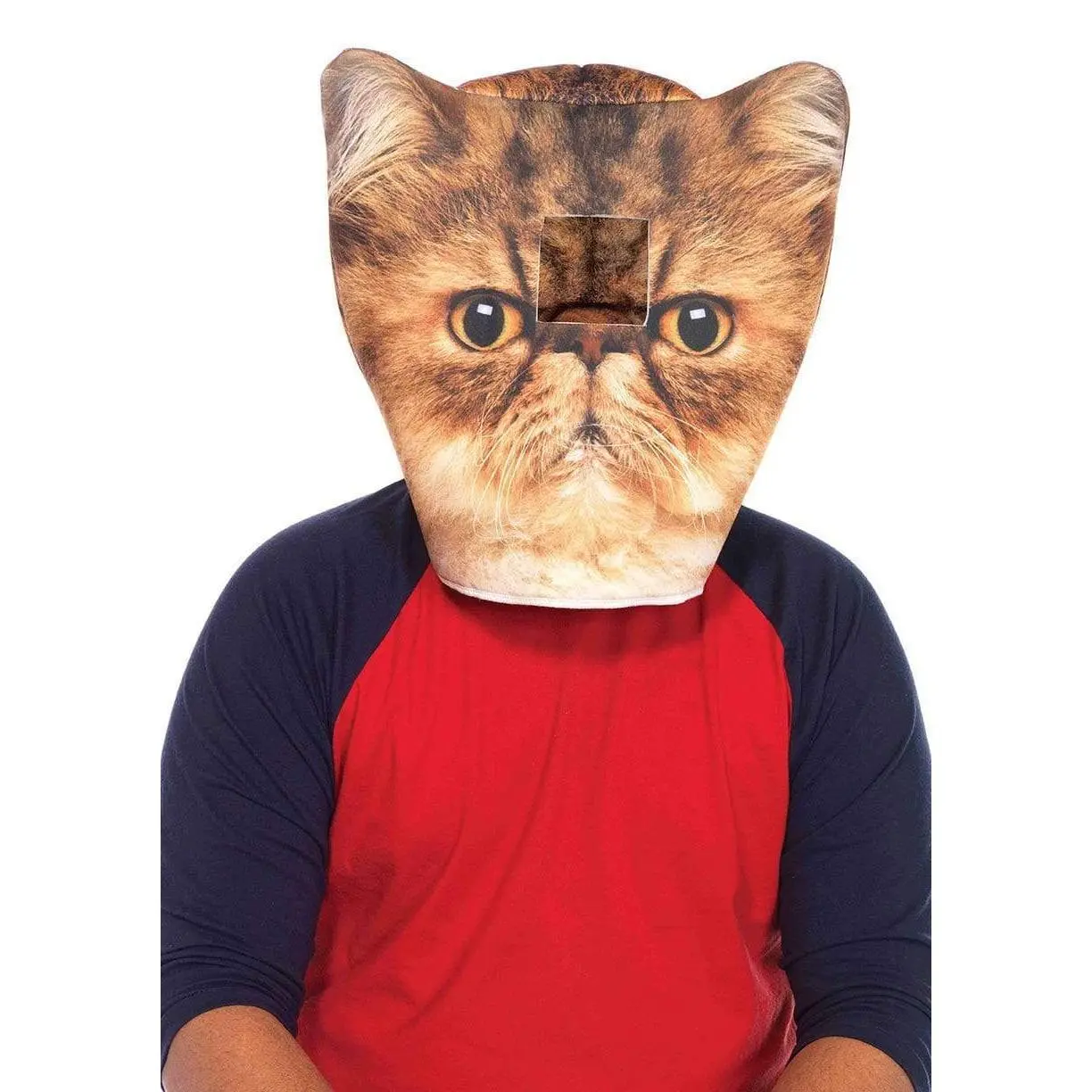 Synthetic Foam Angry Cat Animal Head Mask - 1 Size Halloween Masks, Comfortable Funny Hat, Party Event Props, Festive & Party Accessories, One Size