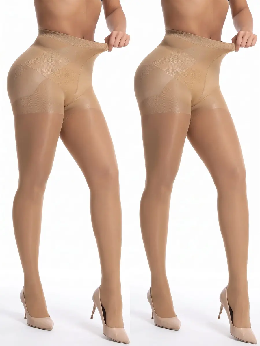 Women's Control Top Pantyhose, Sheer Tummy Control Tights, 40 Denier Run Resistant Support Stockings, Comfort Nylons for Spring & Easter Outfits Spandex Womenswear