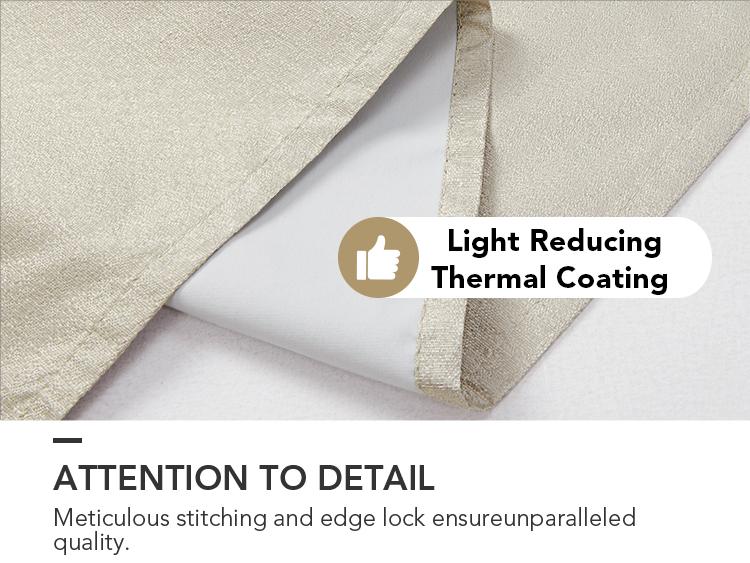 Lightweight Blackout (100%) Curtains 2 Panels, Deconovo Lightweight Faux Linen Total Blackout Curtains curtain shack