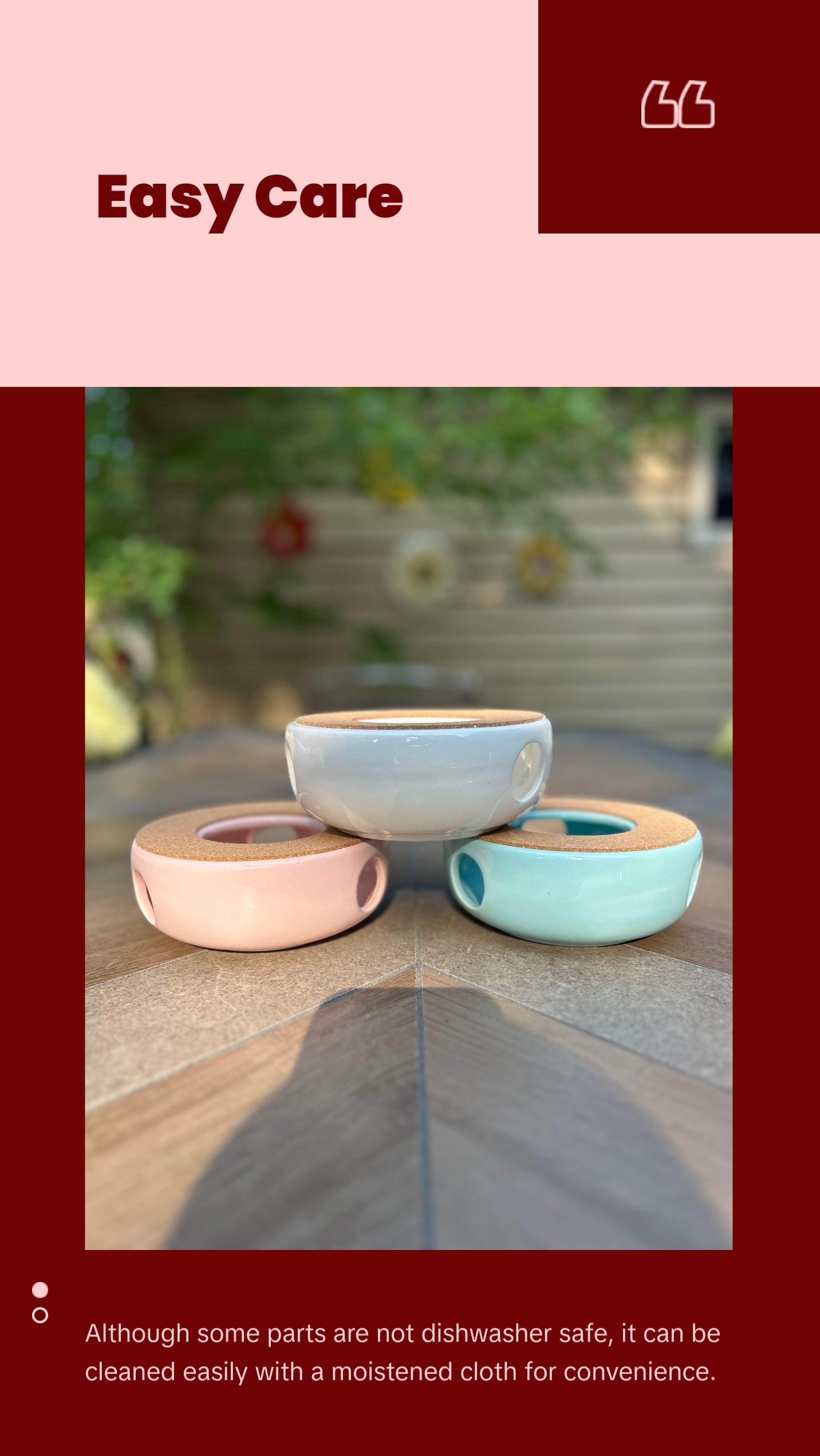 Warm & Cozy Ceramic Teapot Warmer, set of 1