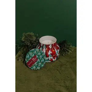 Capri Blue Holiday Pattern Play Petite Candle in Tinsel and Spice