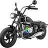 #sohochic Licensed BMW 24V Electric Dirt Bike for Kids 5-8, Fun Ride-on Toy with 300W Peak Brushless Motor, 143lbs Max Load, 12 Mi Range, 13MPH Top Speed, Realistic Horn, RGB Lights, Bluetooth Music, Training Wheels Aid, Birthday, Steel