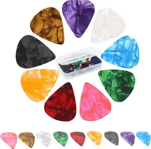 Guitar Picks 21 Packs Electric Acoustic Guitars Ukulele Bass Guitar Gifts 3 different thicknesses are available in thin medium and heavy straps