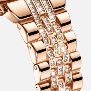 Missair Luxury Watch Band for Apple Watch Series 10-1 SE - Women's Metal Replacement Bands Bling Diamond Wristband Strap Wearable Accessories