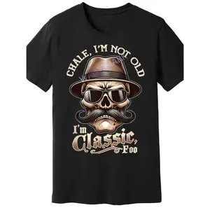 Men's "I'm Not Old, I'm Classic Foo" Graphic Tee - Funny Cholo Chicano Lowrider Design