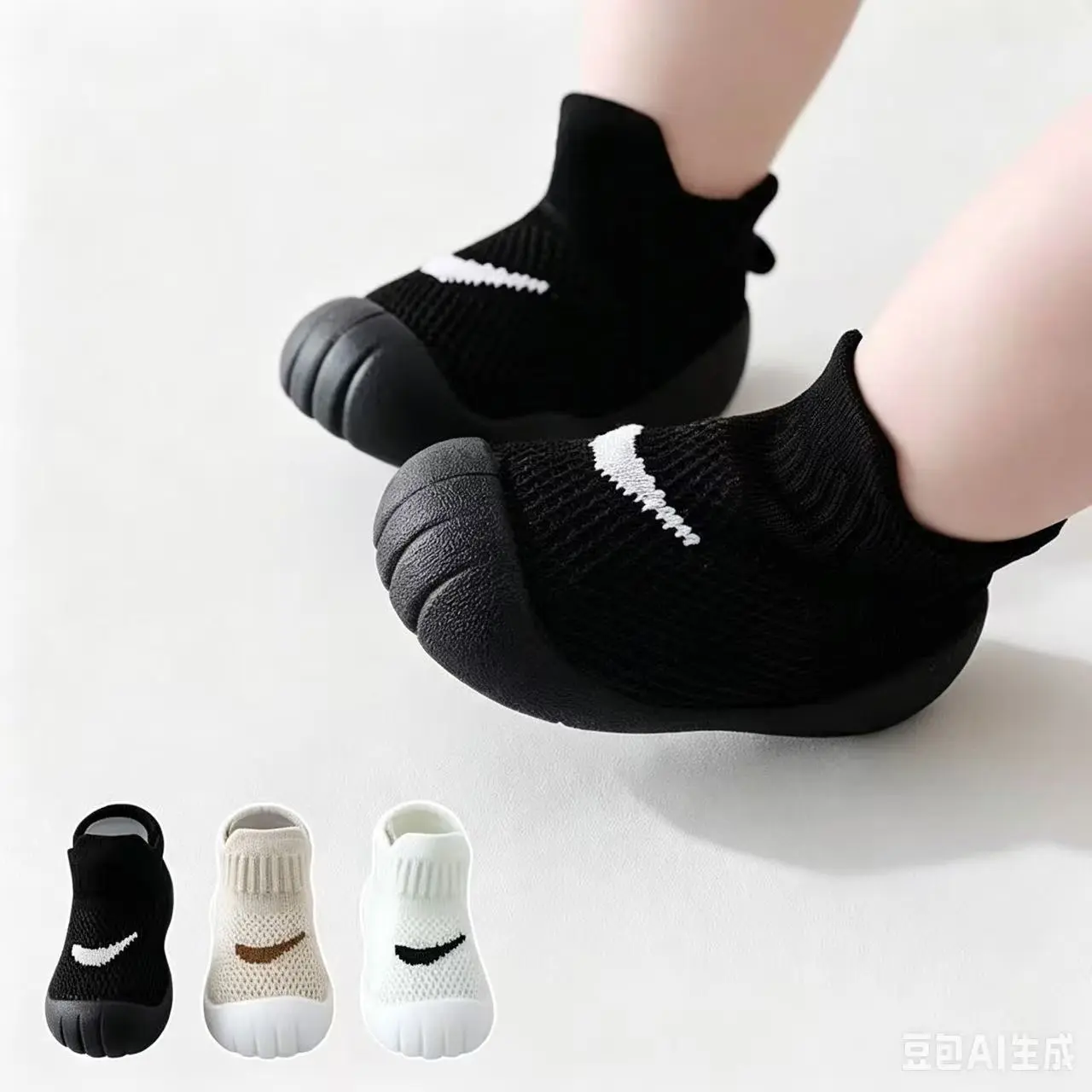 Kids' EVA & Fabric Walking Flat Shoes - Breathable Holed, Anti-Slip, Soft Sole, Easy On/Off, Non-Constricting, Wear-Resistant for Everyday Indoor/Outdoor Wear