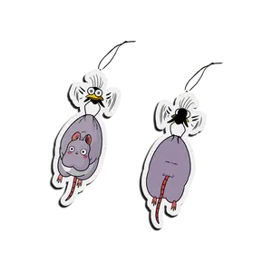 SPIRITED AWAY ( MOUSE & BIRD ) CAR AIR FRESHENER - BLACK ICE