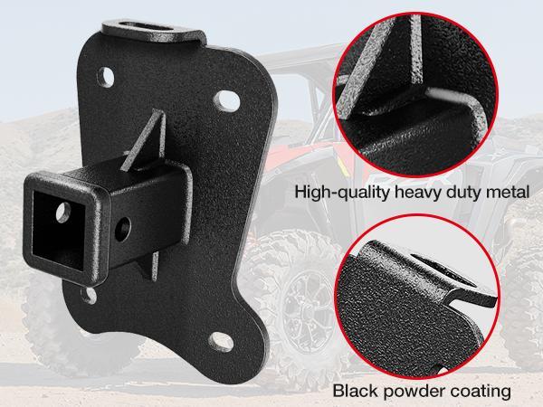 Nilight 2 Inch Rear Bumper Tow Trailer Hitch Receiver Kit Compatible for 2022 2023 2024 Polaris RZR Pro R|2022 2023 2024 Polaris RZR Pro R 4
