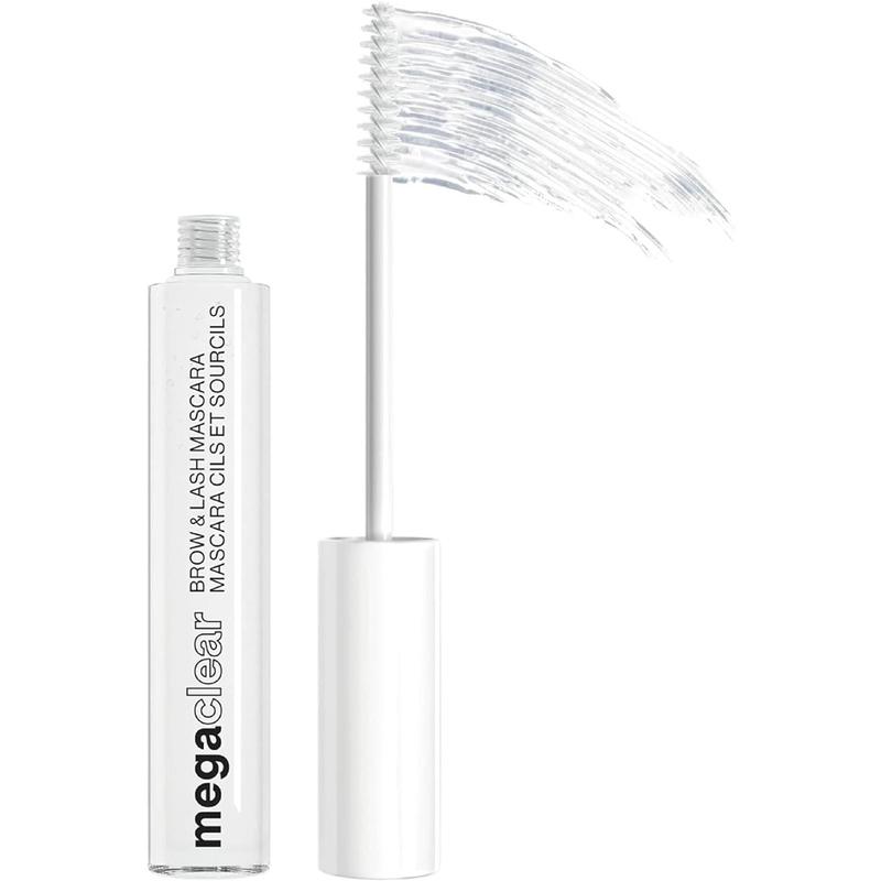 wet n wild Mega Clear Brow & Lash Mascara - Sculpts Brows, Defines Lashes, Conditioning with Soy Protein & ProVitamin B5, Primer & Top Coat, Cruelty-Free & Vegan - Clear