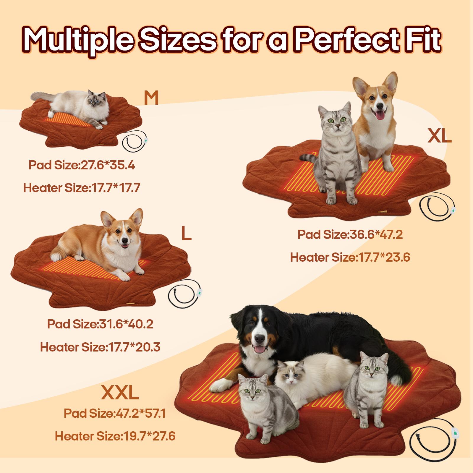 Vagascape Heated Pet Pad for Dogs & Cats – 7-Layer Safety Design, Auto Overheat Protection, Chew-Resistant Cord, Waterproof & Machine Washable, Ideal for Indoor & Outdoor Use Shaped Beds Vagascape Heated Pet Pad for Dogs & Cats – 7-Layer Safety Design, Auto Overheat Protection, Chew-Resistant Cord, Waterproof & Machine Washable, Ideal for Indoor & Outdoor Use Shaped Beds