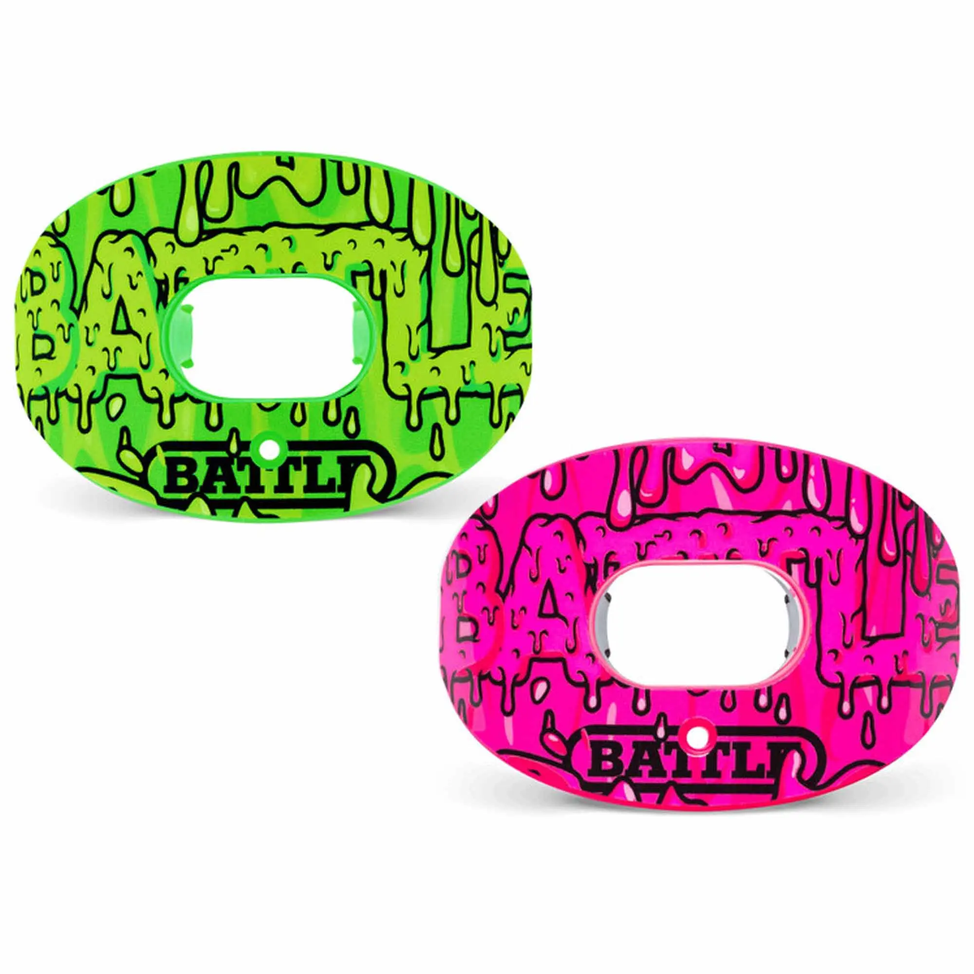 Battle Sports Slime Oxygen Football Mouthguard, Convertible Strap, Best Mouthguard for Braces, Enhances Clearer Thinking