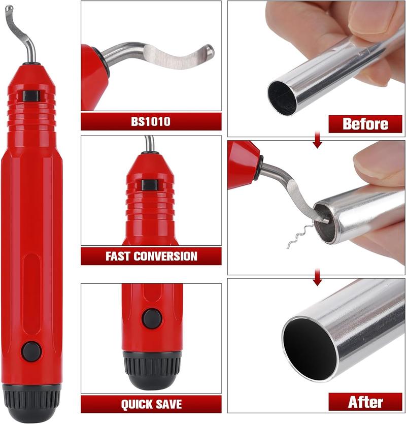 4-1 Tubing Cutter Set, Heavy Duty Pipe Cutter 1/4’’-2’’ OD, Mini Pipe Cutter 1/8’’-7/8’’OD, Mini Copper Pipe Cutter with Deburring Tool, PVC/Aluminium/Plastc Pipes, Suitable for repair & DIY workers