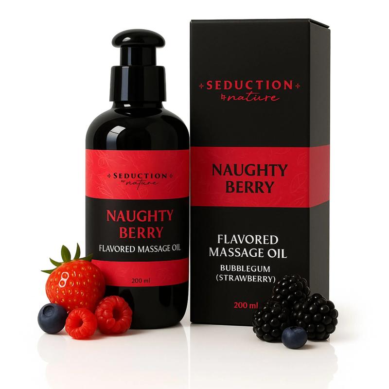 Naughty Berry Flavored Massage Oil