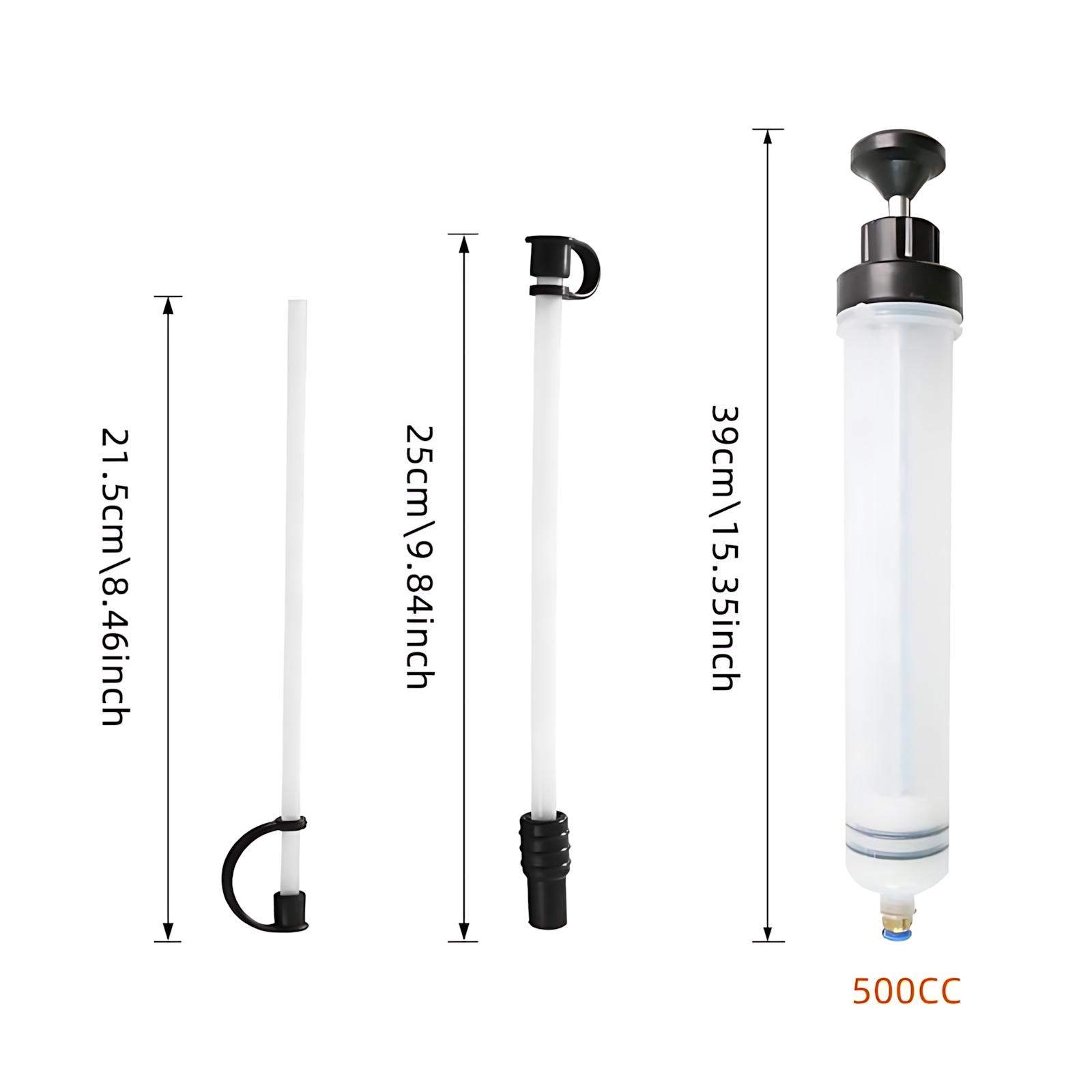 500CC Manual Oil Extractor Pump Automotive Fluid Transfer Tool for Car Maintenance Quick Absorption Fuel Suction Hand Pump
