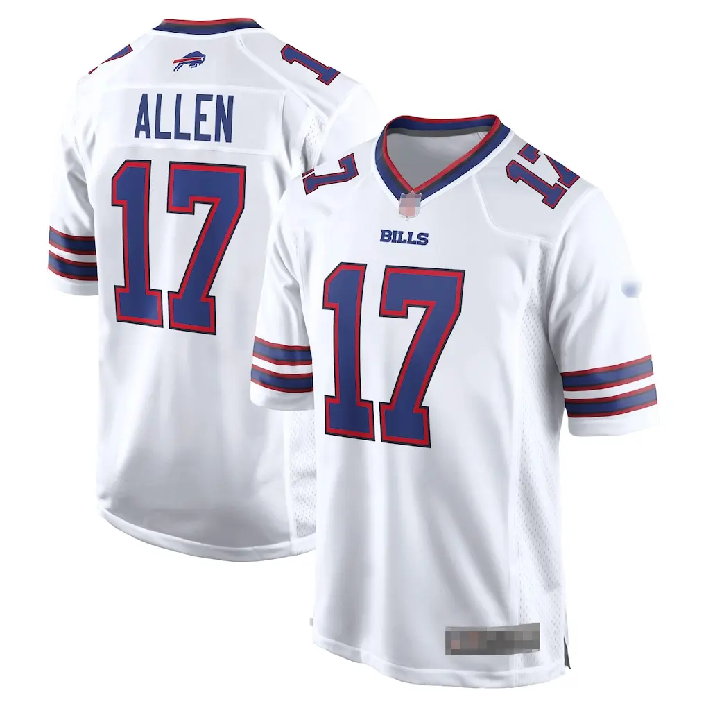 Buffalo Football Premium Stitched Fan Edition Jersey Collection ( ALLEN #17 ) - Custom Number & Name - US Ready