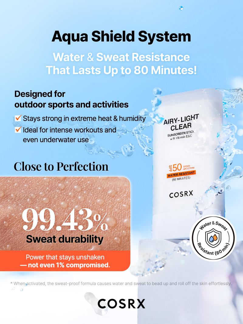 [COSRX OFFICIAL] COSRX AIRY-LIGHT CLEAR SUNSCREEN STICK_(OTC)_19 g