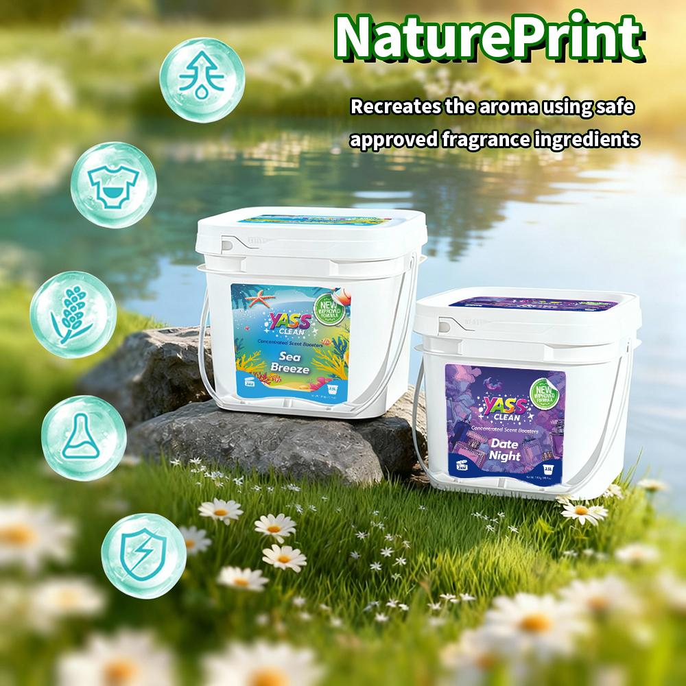 Yass Clean New improved Formula Scent Booster Laundry Beads 2.5L 1.8KG 64 oz In-Wash Scent Booster Beads for Fresh Scent Up to Weeks in Storage Suitable for Sensitive Skin