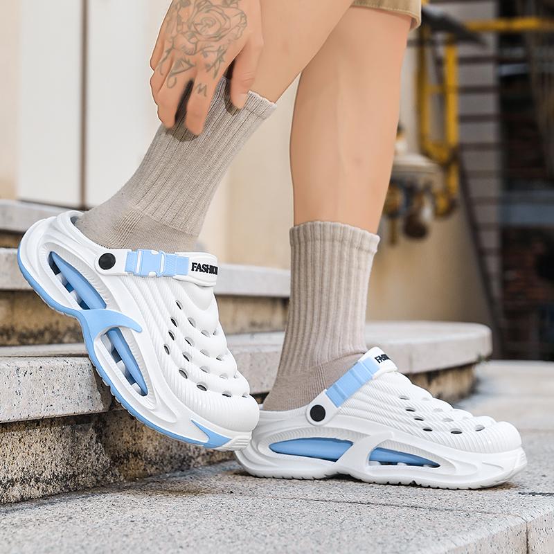 Summer Men's Clogs Outdoor Thick Sole Non-Slip Odor Resistant Durable Quick Drying Soft Beach Sandals Summer Men's Clogs Outdoor Thick Sole Non-Slip Odor Resistant Durable Quick Drying Soft Beach Sandals