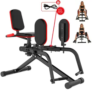 2-In-1 Glutes Abductor & Adductor Machine for Home Gym - Adjustable Glute Trainer for Hip Sculpting & Inner Outer Thigh Workout, Adjustable Glute Trainer, Thigh Workout Equipment For Hip Sculpting & Butt Lifting Leg Workout Machine For Home Gym