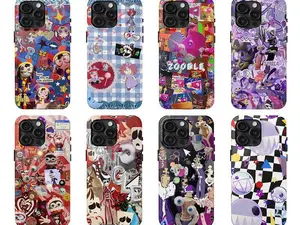 Creepy Circus Tough Phone Case Shockproof, Horror Movie Aesthetic Protective Cover for iPhone 11 12 13 14 15 16 17 Pro Max Plus