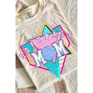 Retro Softball Mom